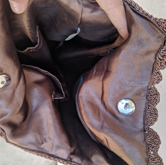 *SOLD* VTG Brown Sparkly Mesh bag - Picture 5 of 8